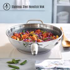 Stainless Steel Nonstick Wok Pampered Chef One Pot Meals High Heat Cooking