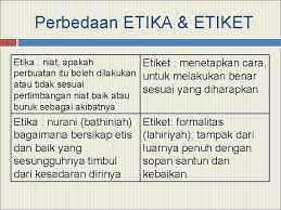 Puji syukur kehadirat allah swt yang telah melimpahkan rahmatnya sehingga makalah tentang etiket ini dapat di susun dengan baik. Etiket Etika Protokol Definisi Etiket Istilah Etiket Berasal