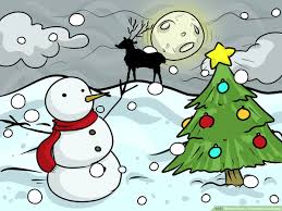 How To Draw A Christmas Landscape 12 Steps With Pictures How to draw a landscape for kids with perspective. how to draw a christmas landscape 12
