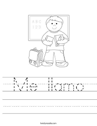 Me Llamo Worksheet Preschool Spanish Lessons Kindergarten Worksheets Spanish Worksheets
