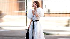 Have a friend hold a measuring tape from the front of the dress over your shoulder to the top of the dress in the back. 7 Super Flattering Puff Sleeve Dresses That Are On Sale Right Now