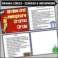Similes And Metaphors Drama Circle Similes And Metaphors Figurative Language Lessons Metaphor Activities