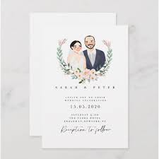 Wedding Portrait Wedding Card Wedding Invitation Card Couple Portrait Couple Illustration Wedding Gift Portrait Gift Desain Undangan Perkawinan Kartu Undangan Pernikahan Desain Kartu Undangan