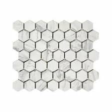 Daltile keystones hexagon mosaic wall tile. Lifeproof Carrara 10 In X 12 In X 6 35mm Ceramic Mosaic Floor And Wall Tile 0 81 Sq Ft Piece Lp50 Mosaic Flooring Hexagonal Mosaic Hexagon Mosaic Floor