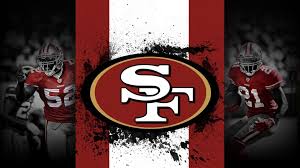 What is the use of a desktop. San Francisco 49ers Logo With Background Of Red And White And Players On Side Hd 49ers Wallpapers Hd Wallpapers Id 48788