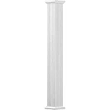 This colonial fluted column is round and designed for exterior use. Aluminum Columns Accessories Moulding Millwork The Home Depot