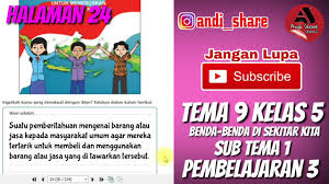 Kunci Jawaban Buku Siswa Tema 9 Kelas 5 Subtema 1 Pembelajaran 3 K5t9st1 Pb3 Youtube
