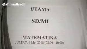 Soal usbn sd 2018 dan kunci jawaban. Pembahasan Soal Usbn Sd Mi 2018 Matematika Youtube