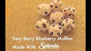 Very Berry Blueberry Muffin Recipe With Splenda Sweetener Youtube