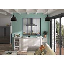 How many feet in a centimeter. Verriere D Atelier Aluminium En Kit 4 Vitrages Inclus H 115 X L 120 Cm Gris Optimum Cdiscount Bricolage