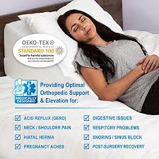 Check spelling or type a new query. Amazon Com Luxelift Wedge Pillow For Sleeping Adjustable Height Acid Reflux Pillow Cooling Memory Foam Wedge Pillows For After Surgery Comfort And Support For Post Op Recovery Gerd Shoulder Pain Snoring