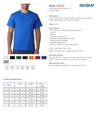 Gildan Premium Cotton T Shirt Size Chart Best Picture Of