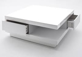Mca Couchtisch Abby Wohnzimmertisch Beistelltisch Mit Schubladen Hochglanz Weiaÿ 30x85x85cm Couchtisch Hochglanz Couchtisch