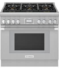 Gas professional range 36'' pro harmony® standard depth stainless steel prg364wdh. Thermador Prg366wh Gas Professional Range