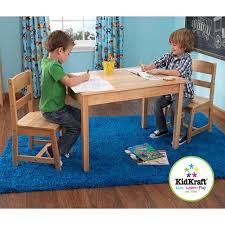 Kidkraft Rectangle Table 2 Chair Set Natural Walmart Com Kids Table And Chairs Kids Play Table Rectangle Table
