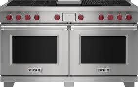 48 inch gas smart rangetop with 6 sealed burners, continuous grates, auto connected hood, simmersear™ burners, permaflame™, illumina. Wolf Df60650cg S P 60 Dual Fuel Range 6 Burners Infrared Charbroiler And Infrared Griddle Df60650cg S P Dunmore Appliance Inc