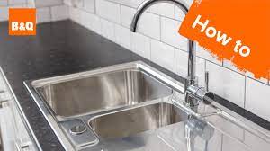 Taps and fittings for sink too shall be chosen according to a high quality of. How To Replace A Kitchen Sink Part 3 Fitting Your New Sink Youtube