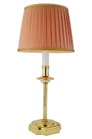 1.2 b.) how tall should bedside table lamps be? Bedside Lamp In Polished Bronze And Salmon Pink Lampshade Boston Ref 13090022