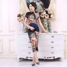 Plus Size 6xl Chinese Women Gowns Of Elegance Long Flower Dress Summer Dresses For Women