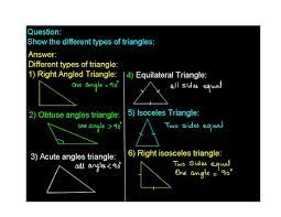 Type Of Triangle Geometry Help Different Types Of Triangles Distance Formula