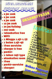 Sewa Apartemen Malang Harian Bulanan Tahunan Murah Silahkan masukan nama wilayah/kota, alamat atau nama gedung/apartemen dibawah untuk mencari cakupan area biznet fiber. sewa apartemen malang harian bulanan