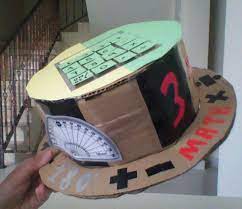 Math Day Hat It Won The Best Hat In The Class A Calculator On Top Really Helped Math Day Maths Day World Maths Day