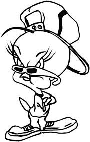 Free printable tweety bird coloring pages. Gangster Tweety Coloring Pages Shefalitayal