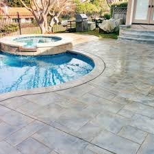 The above picture was just us having fun! 75 Beautiful White Stamped Concrete Pool Pictures Ideas December 2020 Houzz