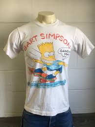 90 S Black Bart Simpson Shirt Bart Simpson Shirt 1990 Vintage 90s Skateboarding Skating Gangway Man The Simpsons Cartoon Tv Tshirt Matt Groening Simpsons Shirt Mens Tshirts Wholesale Shirts