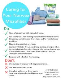 Quick Reference For Norwex Microfiber Care Norwex Microfiber Norwex Laundry Detergent