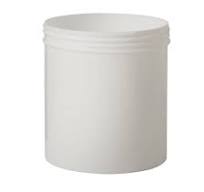 650 ML Plastic White Cylindrical Jar 100mm Screw Neck