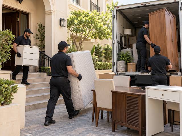 TFP branded team removing approved old furniture from Mauritian home