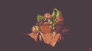 Scribble On Twitter In 2020 Pixel Art Pixel Fruit Bowl