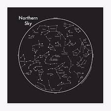 Star Map 8x8 Letterpress Print Northern And Southern Hemisphere Maps