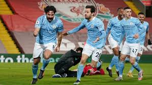 The reds are reeling and could all but bow out of the title race without a win. Liverpool Vs Manchester City Score Premier League Leaders Make Statement In First Win At Anfield Since 2003 Cbssports Com