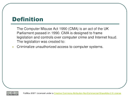 The computer misuse act 1990 is an act of the parliament of the united kingdom, introduced partly in response to the decision in r v gold & schifreen (1988) 1 ac 1063 (see below). The Computer Misuse Ppt Download