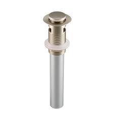 The unique flip drain provides an attractive look and closes the drain when not in use. Moen All Metal Pop Up Drain With Overflow Brushed Nickel The Home Depot Canada