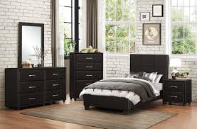 Twin bedding can also serve as extra bedding for lounging. Homelegance Lorenzi 5pc Black Twin Platform Bedroom Group Dallas Tx Kids Bedroom Group Furniture Nation