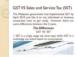 What is sales and service tax (sst)? Gst Vs Sst