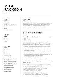Submit a clean and simple resume so that your work experience and skills shine through and help land you the interview. Cleaner Resume Writing Guide 12 Templates Pdf 20