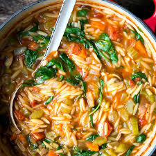 Orzo Eintopf Reisnudel Eintopf Mit Spinat Madame Cuisine Rezept Gesund Kochen Rezepte Herzhafte Speisen Eintopf