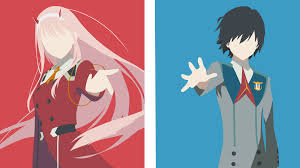 A link to instagram/pinterest/wallpaper site is almost always not a correct source. Zero Two And Hiro Desktop Wallpaper