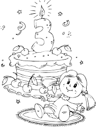 Download this free photo about pastel color birthday cake, and discover more than 8 million professional stock photos on freepik. Birthday Cake Age 3 Coloring Page Coloringcom Birthday Coloring Pages Coloring Pages Coloring Pages For Kids
