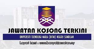 (c) sijil pelajaran malaysia atau kelayakan yang diiktiraf setaraf dengannya oleh kerajaan; Jawatan Kosong Di Universiti Teknologi Mara Uitm Negeri Sembilan 23 November 2020 Kerja Kosong 2021 Jawatan Kosong Kerajaan 2021