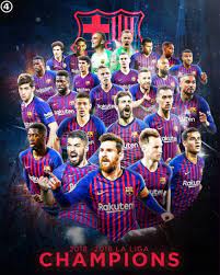 By clicking on the icon you can easily share the results or picture with table la liga with your friends on facebook, twitter or send them emails with information. Campions De La Lliga Espanola 2018 19 8 D 11 Futbol De Barcelona Poster De Futbol Fotos De Messi