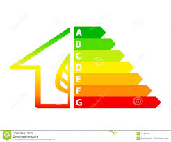 Energy Efficiency Arrows And House Icon Ecology Concept