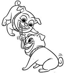 Order a set of 3 custom coloring page for a special birthday! Simple And Fun Puppy Dog Pals Coloring Page Coloring Pages Dogs And Puppies Disney Coloring Pages