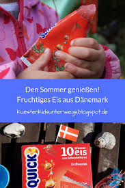 Den Sommer Geniessen Fruchtiges Eis Aus Danemark Wassereis Eis Essen Eis