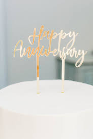 Happy Anniversary Acrylic Cake Topper ...