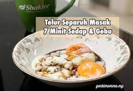 Telur juga merupakan sumber mineral. Cara Buat Telur Separuh Masak Yang Gebu Dalam 7 Minit Genkimomma My
